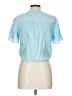 Timing Blue Short Sleeve Blouse Size L - photo 2