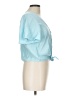 Timing Blue Short Sleeve Blouse Size L - photo 4