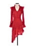 Miss Selfridge 100% Polyester Red Cocktail Dress Size 4 - photo 1