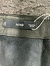 MNG 100% Polyester Black Faux Leather Skirt Size M - photo 4