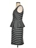 Ann Taylor Stripes Black Cocktail Dress Size 2 - photo 5