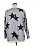Unbranded 100% Polyester Stars Silver Pullover Sweater Size 0X - photo 2