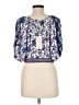 Joie Purple 3/4 Sleeve Blouse Size M - photo 2