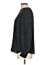 Ann Taylor LOFT 100% Polyester Polka Dots Black Long Sleeve Blouse Size L - photo 5