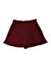 Zara Solid Burgundy Shorts Size M - photo 1