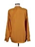 Calvin Klein 100% Polyester Gold Long Sleeve Blouse Size M - photo 2