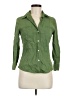 Theory Green 3/4 Sleeve Button-Down Shirt Size M - photo 1