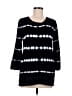 Calvin Klein 100% Cotton Tie-dye Black Pullover Sweater Size M - photo 1