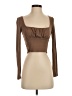 Wilfred Free Brown Long Sleeve Top Size S - photo 1