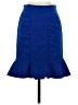 HD in Paris Solid Blue Formal Skirt Size 2 - photo 1