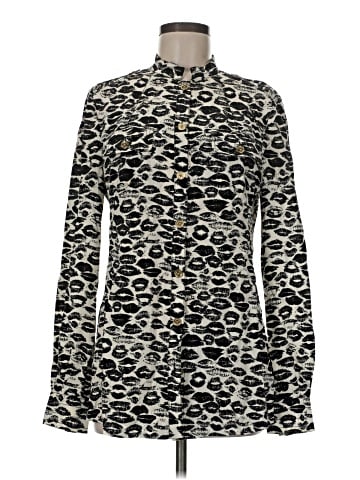 Tory Burch Long Sleeve Silk Top (view 1)