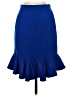 HD in Paris Solid Blue Formal Skirt Size 2 - photo 2