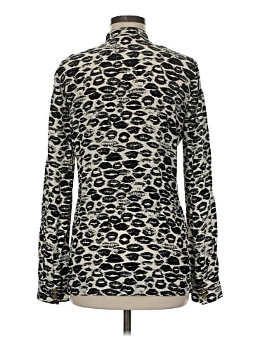 Tory Burch Long Sleeve Silk Top (view 2)
