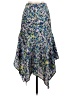 Aqua 100% Polyester Paisley Blue Casual Skirt Size XS - photo 2