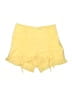 PrettyLittleThing 100% Cotton Yellow Shorts Size 4 Petite - photo 1