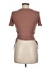 Zara Brown Short Sleeve Top Size M - photo 2