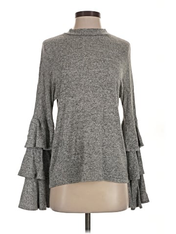 Aqua Long Sleeve Top (view 1)