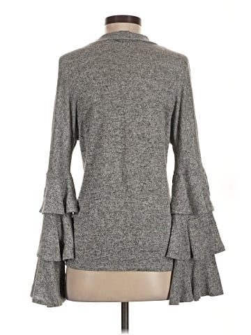 Aqua Long Sleeve Top (view 2)