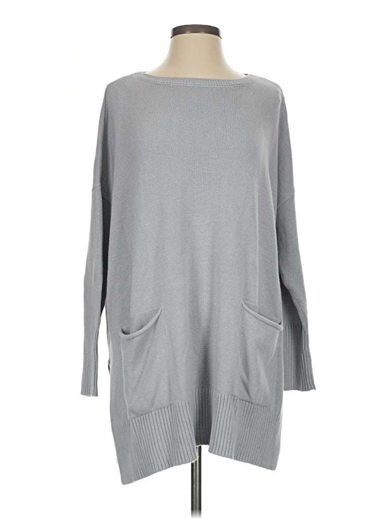 Pre-owned Purejill Poncho In Gray