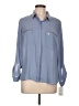 Apt. 9 100% Polyester Blue Long Sleeve Blouse Size L (petite) - photo 1
