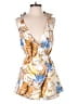 Superdown 100% Polyester Tropical Yellow Romper Size S - photo 1