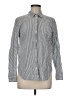 Old Navy Stripes Gray Long Sleeve Button-Down Shirt Size M - photo 1