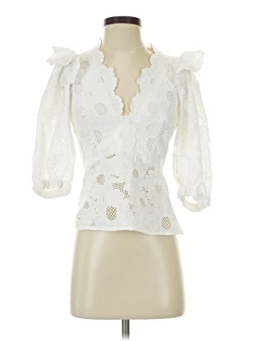 Sandro 3/4 Sleeve Blouse (view 1)