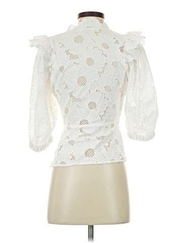 Sandro 3/4 Sleeve Blouse (view 2)