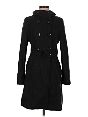 Black Rivet Coat (view 1)