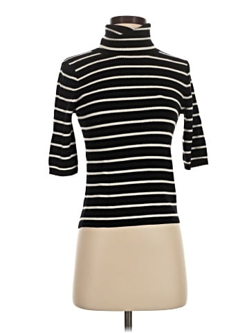 Madewell Ribbed Turtleneck Tee in Merino Wool (view 1)