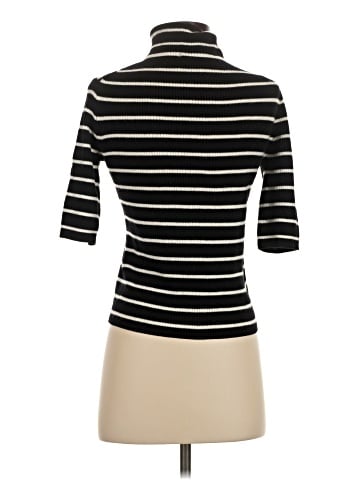 Madewell Ribbed Turtleneck Tee in Merino Wool (view 2)
