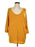 Laila Jayde Yellow 3/4 Sleeve Top Size L - photo 1