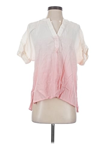 Madewell Dip-Dye Lakeline Popover Shirt in Stripe (view 1)