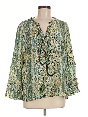 Kobi Halperin Long Sleeve Silk Top (view 1)