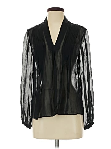 Rag & Bone Long Sleeve Silk Top (view 1)
