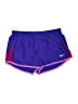 Nike 100% Polyester Color Block Purple Athletic Shorts Size M - photo 1