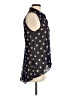 Sans Souci 100% Polyester Polka Dots Blue Sleeveless Blouse Size M - photo 4