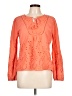Adiva 100% Cotton Orange Long Sleeve Blouse Size L - photo 1