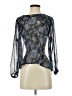 Astr Blue Long Sleeve Blouse Size S - photo 1