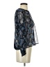 Astr Blue Long Sleeve Blouse Size S - photo 4