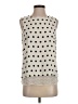 Rose + Olive 100% Polyester Ivory Sleeveless T-Shirt Size S - photo 1