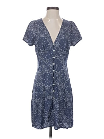 Madewell Shirred Button-Front Mini Dress (view 1)