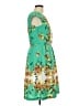 Rabbit Rabbit Rabbit Designs 100% Polyester Tropical Green Casual Dress Size 10 - photo 4