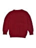 Burberry 100% Baumwolle Solid Burgundy Pullover Sweater Size 6 - photo 2