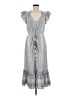 Veronica Beard Stripes Gray Casual Dress Size M - photo 1