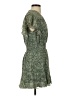 Intermix 100% Silk Paisley Green Casual Dress Size 4 - photo 4