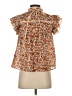 Ulla Johnson 100% Cotton Brown Short Sleeve Blouse Size 00 - photo 2