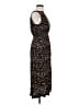 Halogen 100% Viscose Animal Print Brown Casual Dress Size M - photo 4