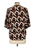 Joseph Ribkoff Brown Short Sleeve Blouse Size 10 - photo 2