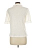 J.Crew 100% Polyester Ivory Short Sleeve Top Size L - photo 2